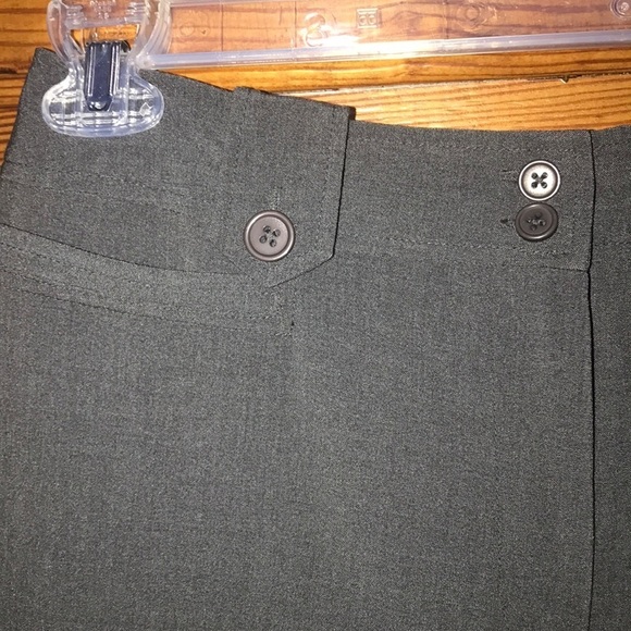 Larry Levine Gray Dress Pants Stretch 8 - Picture 2 of 6